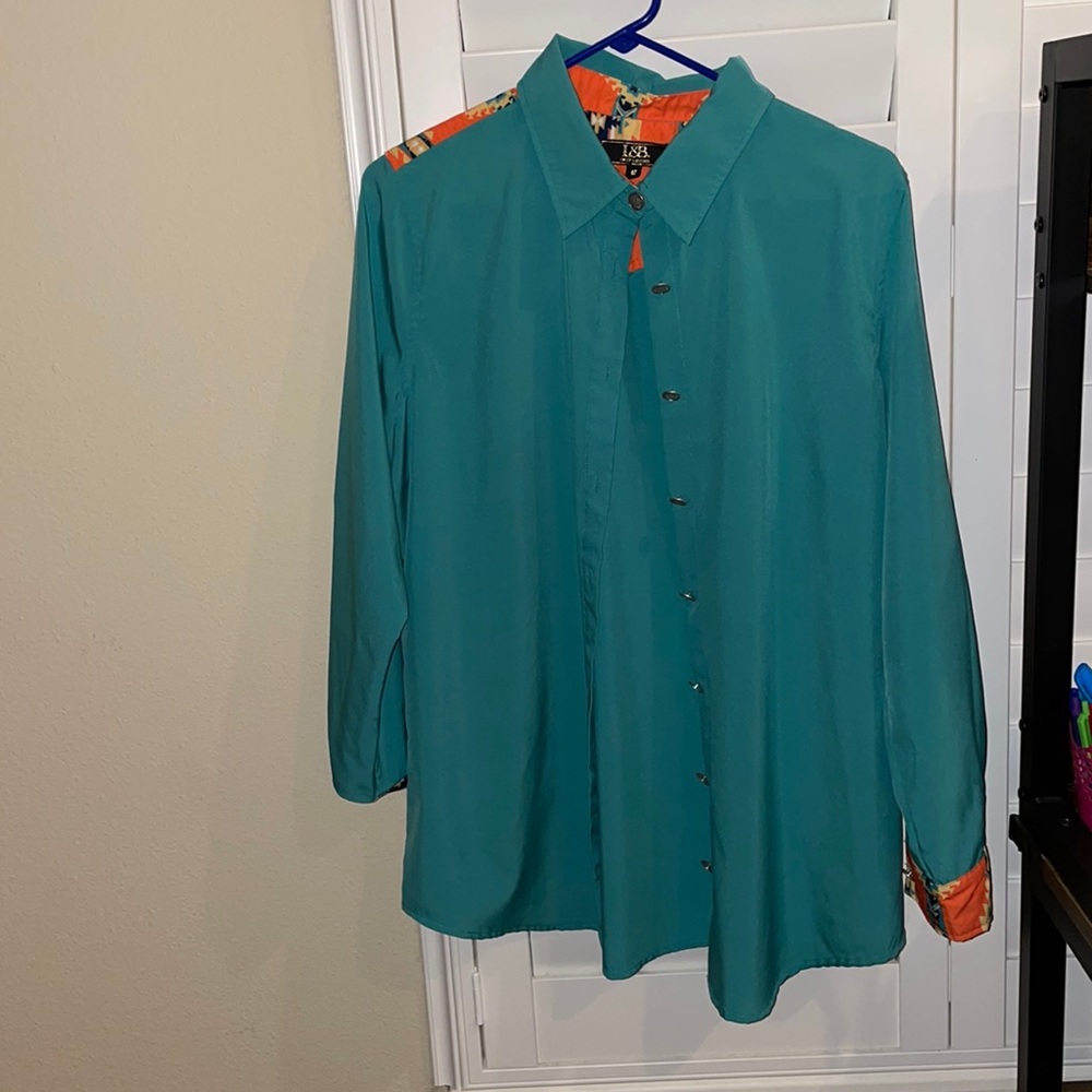 Aztec print western shirt